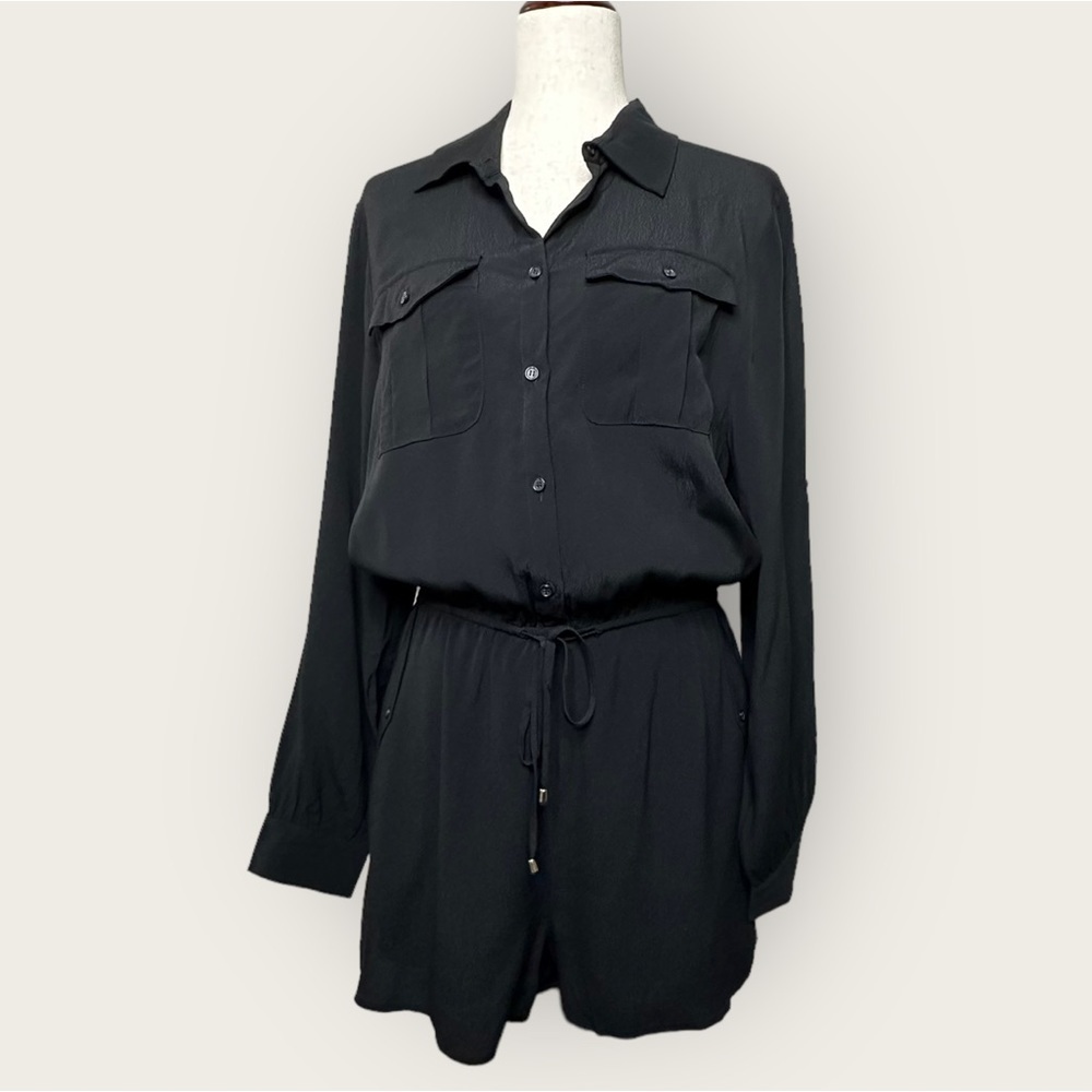 Yumi Kim Black Long Sleeve Romper